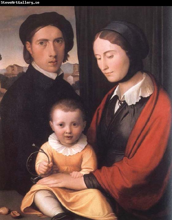 Friedrich overbeck The Artist with his Family